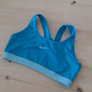 Blue Nike sports bra